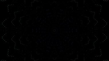 Soyut arka plan hareket eden çizgiler ve parlayan ışık noktaları. Çemberlerle canlandırma