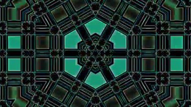 3D parlak noktalar, siyah arkaplan üzerinde renkli dalgalar oluşturur.