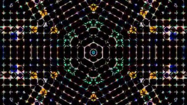 Soyut arka plan hareket eden çizgiler ve parlayan ışık noktaları. Çemberlerle canlandırma