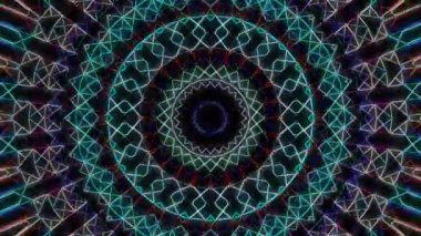 Soyut arka plan hareket eden çizgiler ve parlayan ışık noktaları. Çemberlerle canlandırma