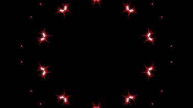 Soyut arka plan hareket eden çizgiler ve parlayan ışık noktaları. Çemberlerle canlandırma