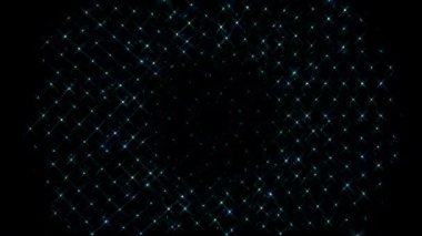 Soyut arka plan hareket eden çizgiler ve parlayan ışık noktaları. Çemberlerle canlandırma