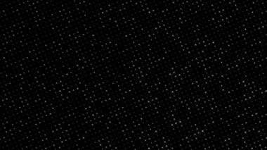 3D shining bright dots set colorful line wave motion, on black background