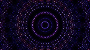 Soyut arka plan hareket eden çizgiler ve parlayan ışık noktaları. Çemberlerle canlandırma