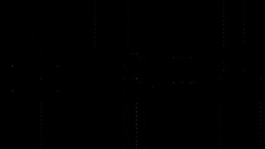 3D soyut parlak çizgiler, dalga, renkli, siyah arkaplan