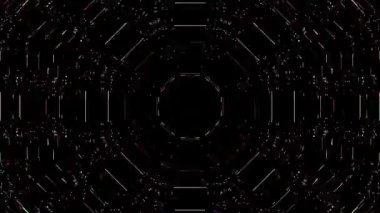 Soyut arka plan hareket eden çizgiler ve parlayan ışık noktaları. Çemberlerle canlandırma