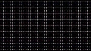 3D soyut parlak çizgiler, dalga, renkli, siyah arkaplan