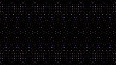 3D soyut parlak çizgiler, dalga, renkli, siyah arkaplan