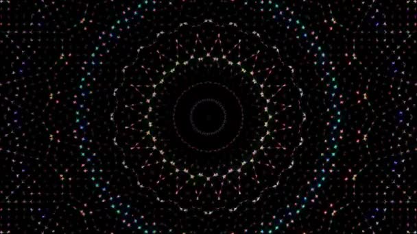 Modèle Kaléidoscope Abstrait Avec Des Couleurs Mandala Magique — Video