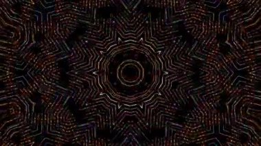 soyut çizgiler merkezde parlayan renkli ışık, siyah arkaplan