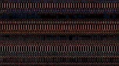 3D soyut parlak çizgiler, dalga, renkli, siyah arkaplan