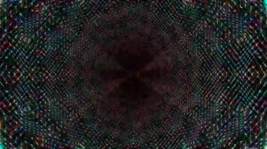 soyut çizgiler merkezde parlayan renkli ışık, siyah arkaplan