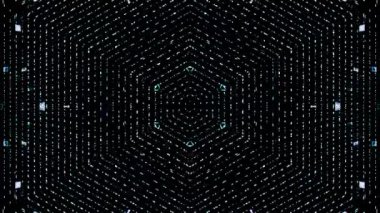 soyut çizgiler merkezde parlayan renkli ışık, siyah arkaplan