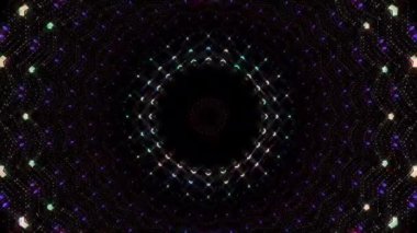 soyut çizgiler merkezde parlayan renkli ışık, siyah arkaplan