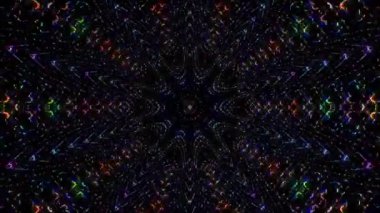 soyut çizgiler merkezde parlayan renkli ışık, siyah arkaplan