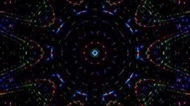 soyut çizgiler merkezde parlayan renkli ışık, siyah arkaplan