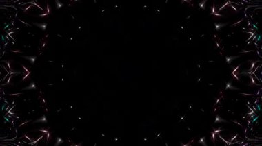 Soyut arka plan hareket eden çizgiler ve parlayan ışık noktaları. Çemberlerle canlandırma