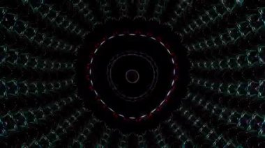 Soyut arka plan hareket eden çizgiler ve parlayan ışık noktaları. Çemberlerle canlandırma