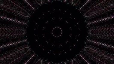 Soyut arka plan hareket eden çizgiler ve parlayan ışık noktaları. Çemberlerle canlandırma