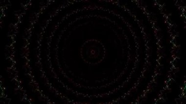 Soyut arka plan hareket eden çizgiler ve parlayan ışık noktaları. Çemberlerle canlandırma