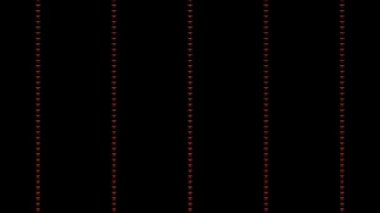 3D shining bright dots set colorful line wave motion, on black background