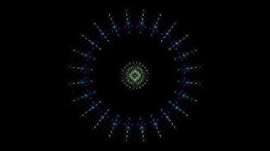 Soyut arka plan hareket eden çizgiler ve parlayan ışık noktaları. Çemberlerle canlandırma