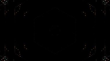 Soyut arka plan hareket eden çizgiler ve parlayan ışık noktaları. Çemberlerle canlandırma