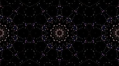 Soyut arka plan hareket eden çizgiler ve parlayan ışık noktaları. Çemberlerle canlandırma