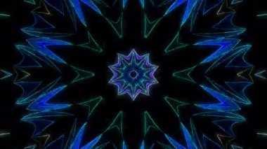 Soyut arka plan hareket eden çizgiler ve parlayan ışık noktaları. Çemberlerle canlandırma