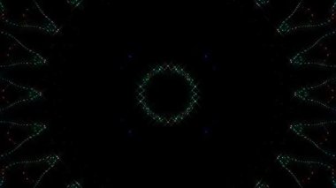 Soyut arka plan hareket eden çizgiler ve parlayan ışık noktaları. Çemberlerle canlandırma