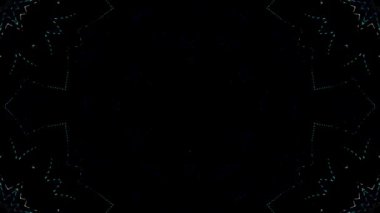 3D animation video beautiful abstract colorful 4K bright light energy of lines with round shape in smooth center of waves glittering light effect on black background