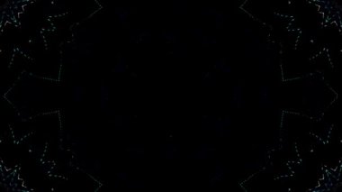 Soyut arka plan hareket eden çizgiler ve parlayan ışık noktaları. Çemberlerle canlandırma