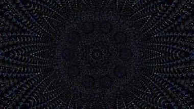 Soyut arka plan hareket eden çizgiler ve parlayan ışık noktaları. Çemberlerle canlandırma