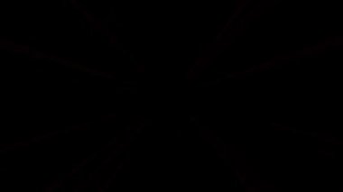 3D shining bright dots set colorful line wave motion, on black background