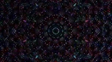 soyut çizgiler merkezde parlayan renkli ışık, siyah arkaplan