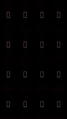 3D animation vertical beautiful video color red abstract bright light energy 4K of smooth lines waves glittering light effect for background
