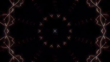 soyut çizgiler merkezde parlayan renkli ışık, siyah arkaplan