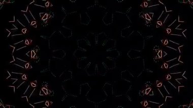 soyut çizgiler merkezde parlayan renkli ışık, siyah arkaplan