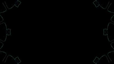 soyut çizgiler merkezde parlayan renkli ışık, siyah arkaplan