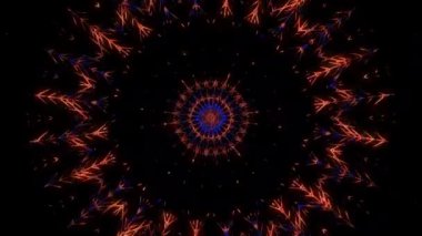 Soyut arka plan hareket eden çizgiler ve parlayan ışık noktaları. Çemberlerle canlandırma