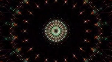 soyut çizgiler merkezde parlayan renkli ışık, siyah arkaplan