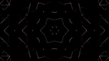 Soyut arka plan hareket eden çizgiler ve parlayan ışık noktaları. Çemberlerle canlandırma