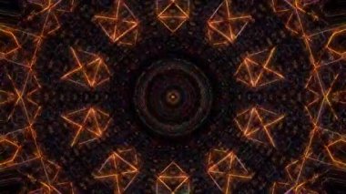 soyut çizgiler merkezde parlayan renkli ışık, siyah arkaplan