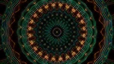 soyut çizgiler merkezde parlayan renkli ışık, siyah arkaplan