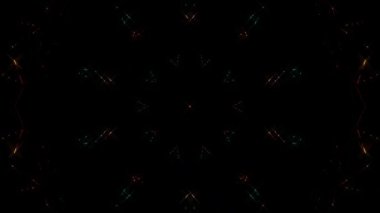 Soyut arka plan hareket eden çizgiler ve parlayan ışık noktaları. Çemberlerle canlandırma