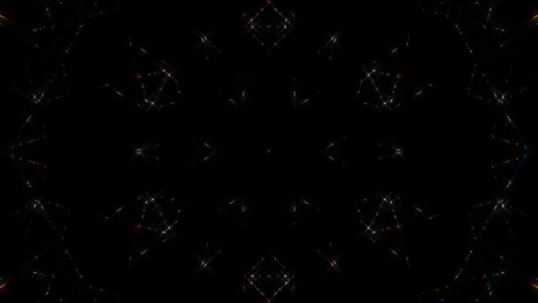 Abstract Background Moving Stripes Flashing Shining Light Dots Animation Circles — Stockvideo