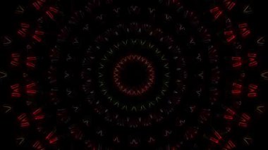 Soyut arka plan hareket eden çizgiler ve parlayan ışık noktaları. Çemberlerle canlandırma