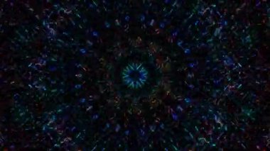 soyut çizgiler merkezde parlayan renkli ışık, siyah arkaplan