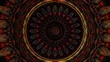 soyut çizgiler merkezde parlayan renkli ışık, siyah arkaplan