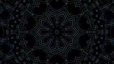 Soyut arka plan hareket eden çizgiler ve parlayan ışık noktaları. Çemberlerle canlandırma